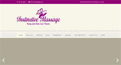 Desktop Screenshot of instinctivemassage.com
