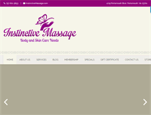 Tablet Screenshot of instinctivemassage.com